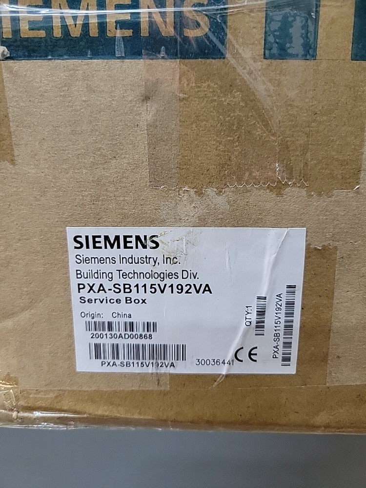 SIEMENS PXA-SB115V192VA Smoke Control System