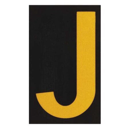 Brady 5000-J Reflective Numbers And Letters,J,Pk25
