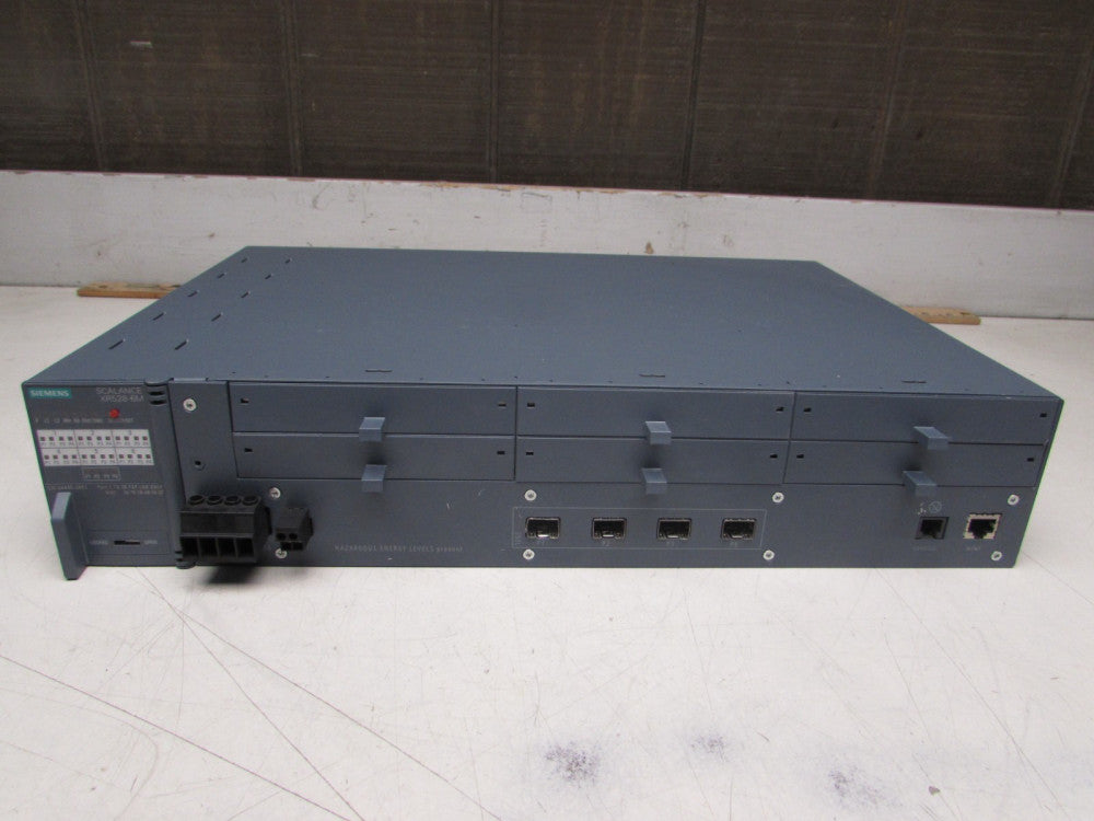 SIEMENS SCALANCE XR528-6M ETHERNET SWITCH 6GK5528-0AA00-2AR2 USED TAKEOUT M/O!!