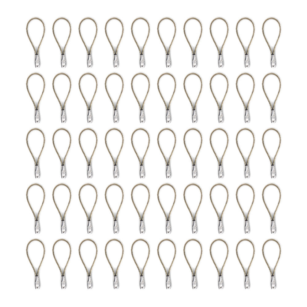 WIRE ROPE SLING DIAMETER 2-1/2" LENGTH 8" GALVANIZED VINYL LOT OF 50