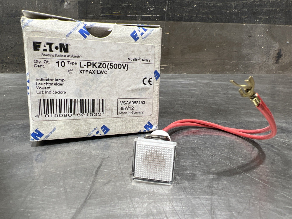 Nos 10 Pk Eaton L-PKZ0 Universal Indicator Lamp Light White 415-500V XTPAXILWC