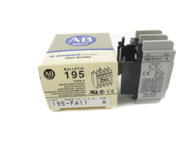 ALLEN BRADLEY 195-FA11 SER. A 600VAC 1.2A (GY/BL) NSMP