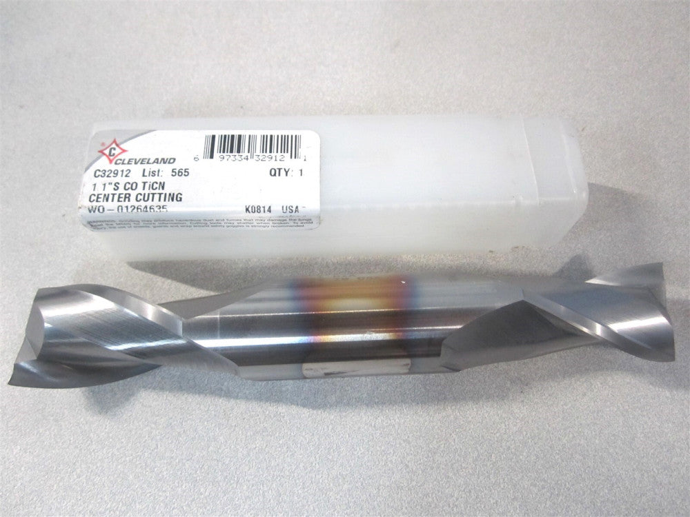 Cleveland (C32912) 1" x 1-5/8" x 1" x 6-3/8" OAL Cobalt 2Fl End Mill