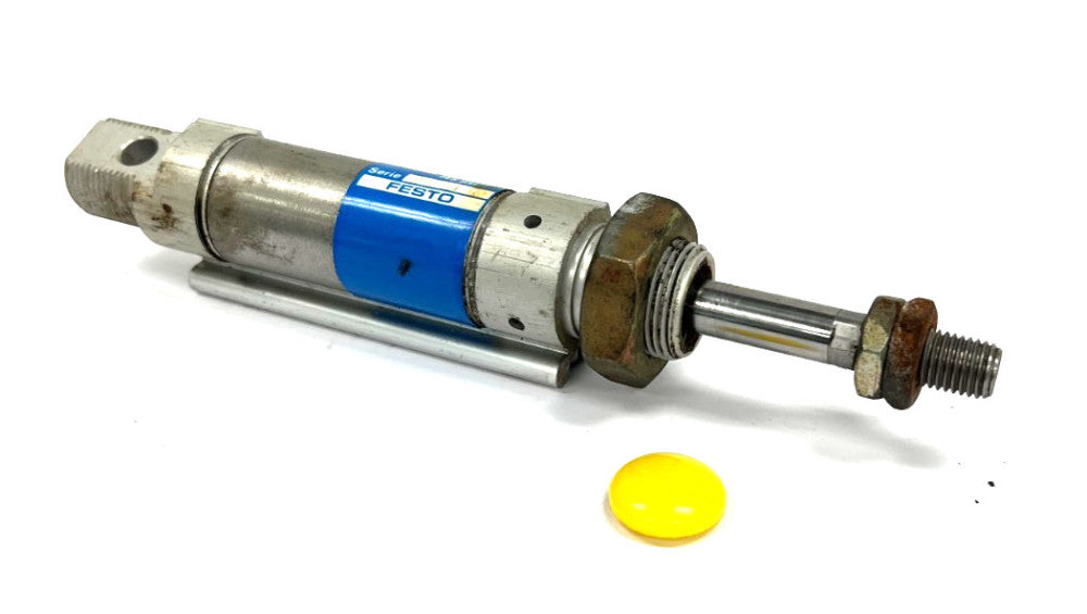 FESTO DSNN-25-25 PNEUMATIC CYLINDER 10 BAR 145 PSI OAL 7-1/4"