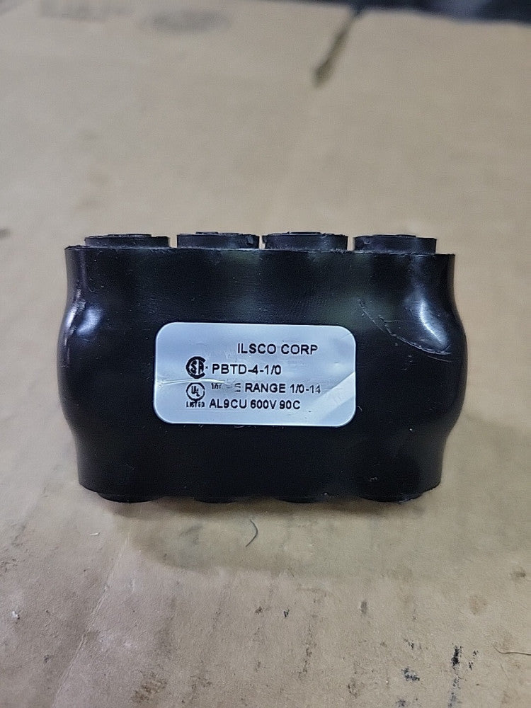 ILSCO PBTD-4-1/0 INSULATED MULTI-TAP CONNECTOR, 4 TAP, 1/0-14 WIRE SIZE