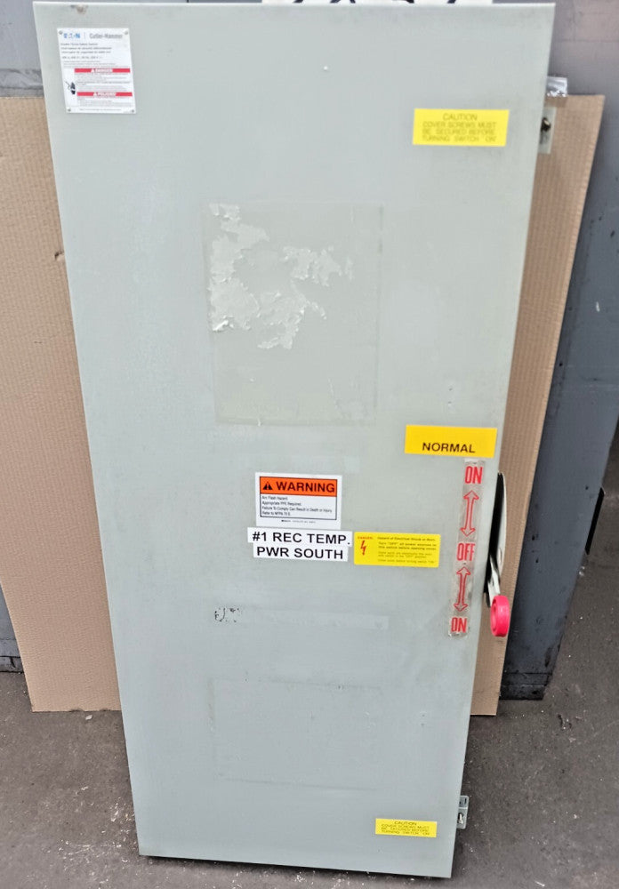 Eaton 400 Amp NF Double Throw Transfer Safety Switch 3P 600 VAC NEMA 1 DT365UGK