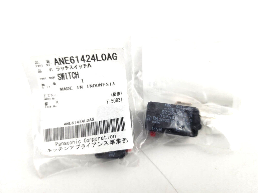 2pcs Genuine Panasonic Microwave Latch Micro Switch ANE61424L0AG