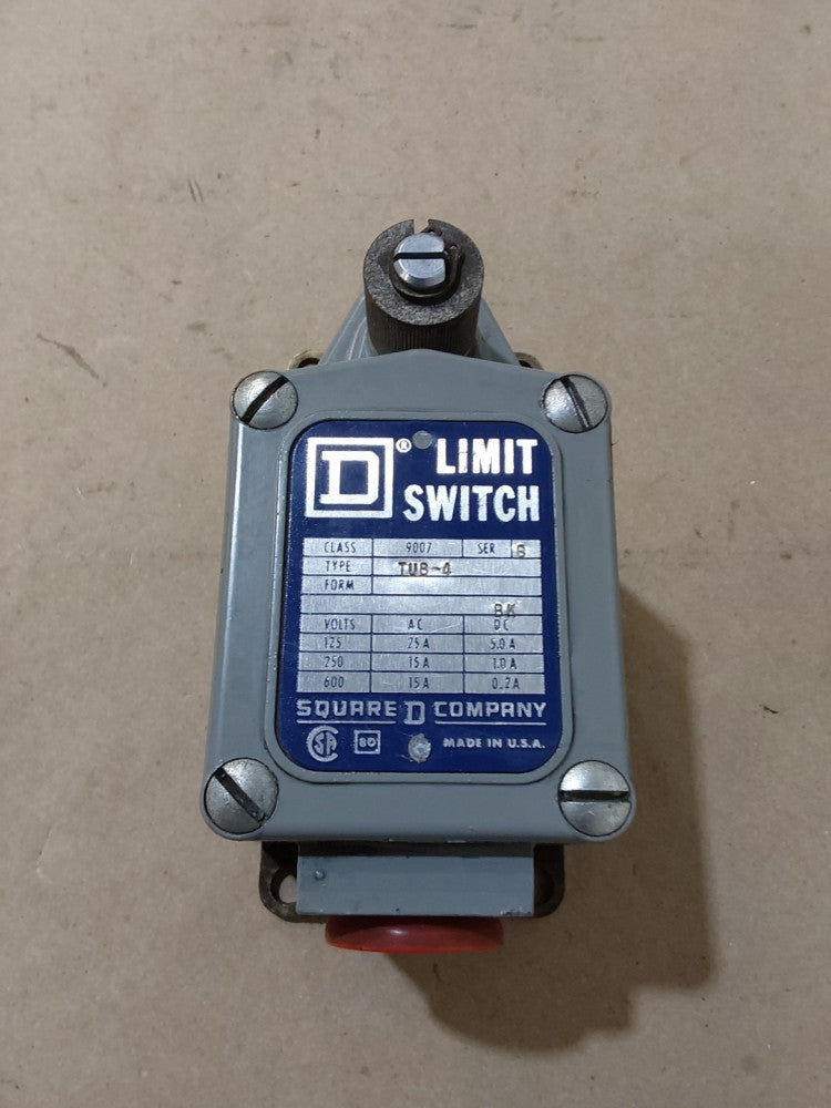 Square D TUB4 Limit Switch Series D Class 9007 120-600V 20A