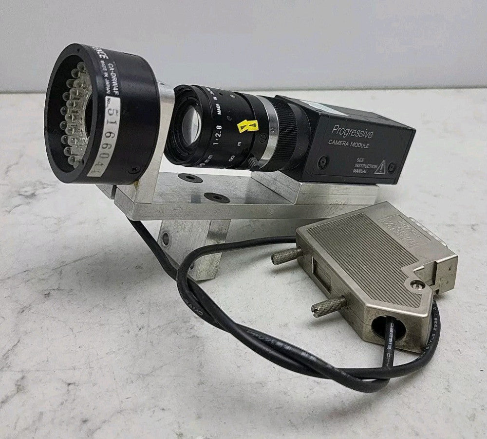 Progressive XC-55 Camera w/ Keyence CA-DRW4F Light Ring And Pentax C5028-M Lens
