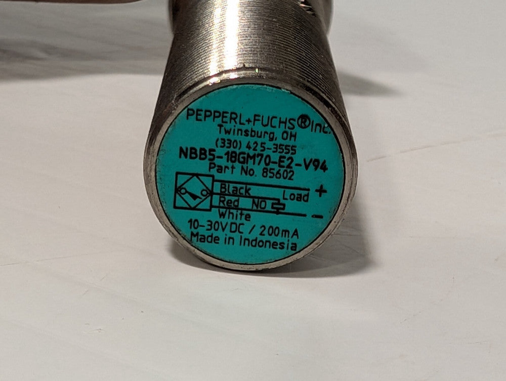 Pepperl + Fuchs NBB5-18GM70-E2-V94 Inductive Proximity Sensor, 10-30vdc, 85602