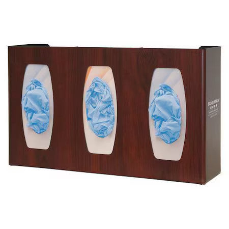 Bowman Dispensers Gl030-0233 Glove Dispenser, Abs, Holds (3) Boxes ,Cherry Wood
