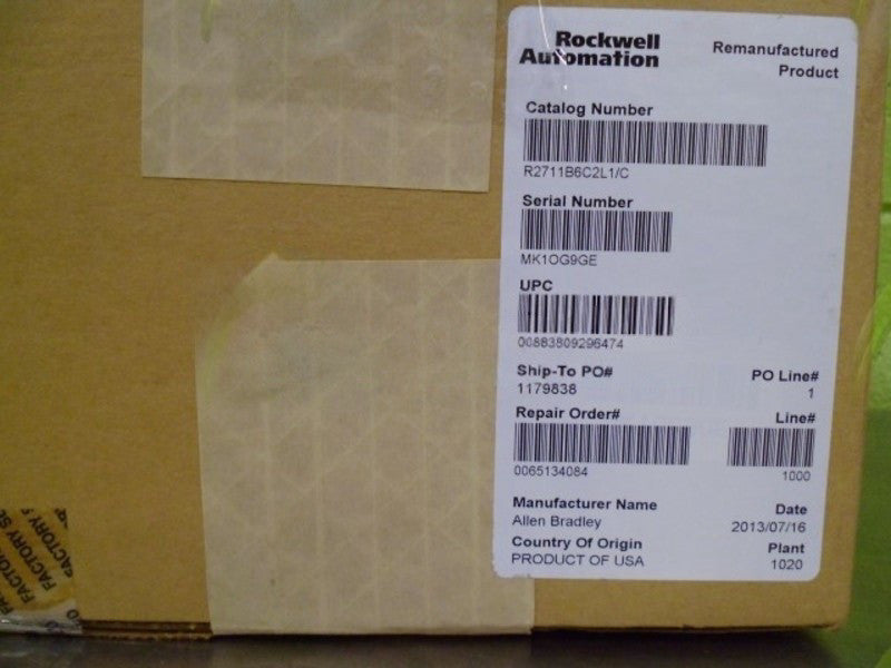 ALLEN BRADLEY R2711B6C2L1/C PANEL VIEW NSMP