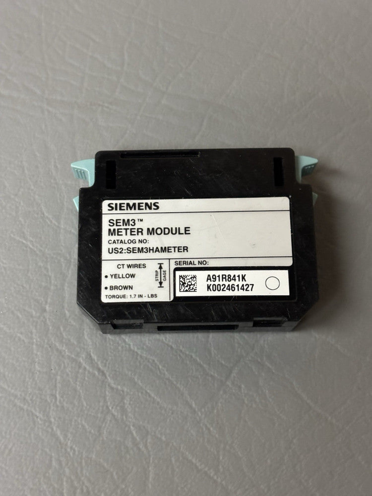 SIEMENS SEM3™ METER MODULE US2:SEM3HAMETER