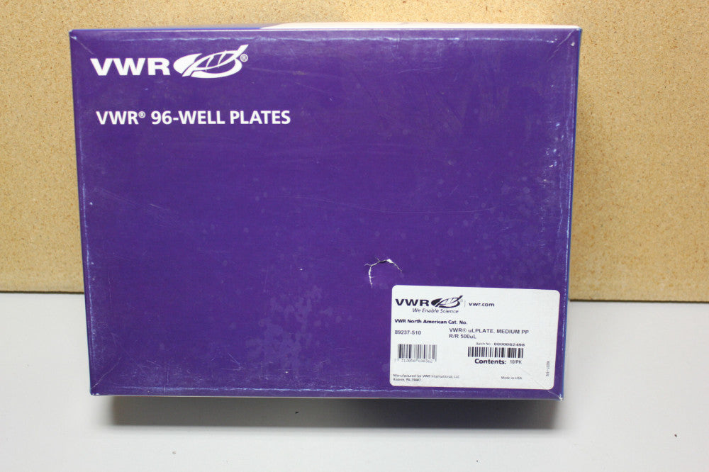 VWR 96-Well Plates uLPlate Medium PP R/R 500uL NEW