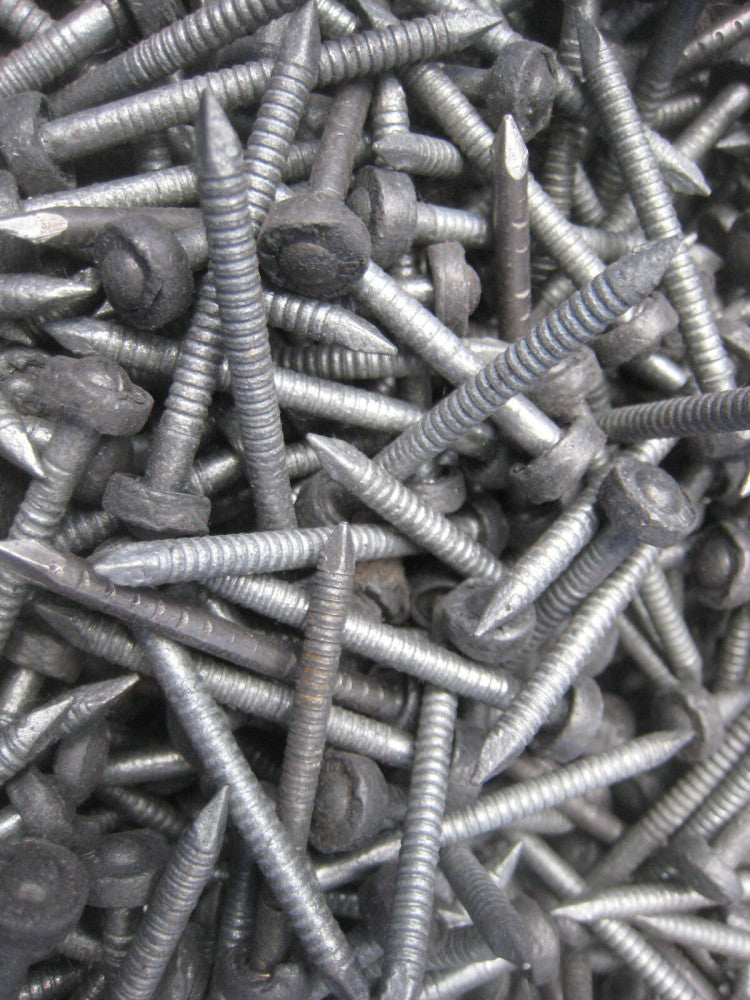 1 POUND BAG VINTAGE LEAD HEAD RING SHANK 1 3/4" ROOFING NAILS