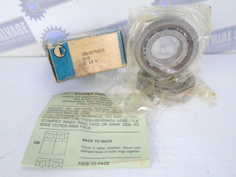 BARDEN - ZXL057HD50 Precision Matched Set - 2-1/4" x 1-1/16" x 1" (1/2" x 2)