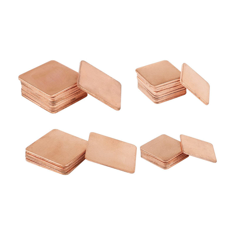 Copper Heatsinks 40 PCS 4 Sizes 15x15mm 20x20mm Pad Shim for Laptop GPU CPU