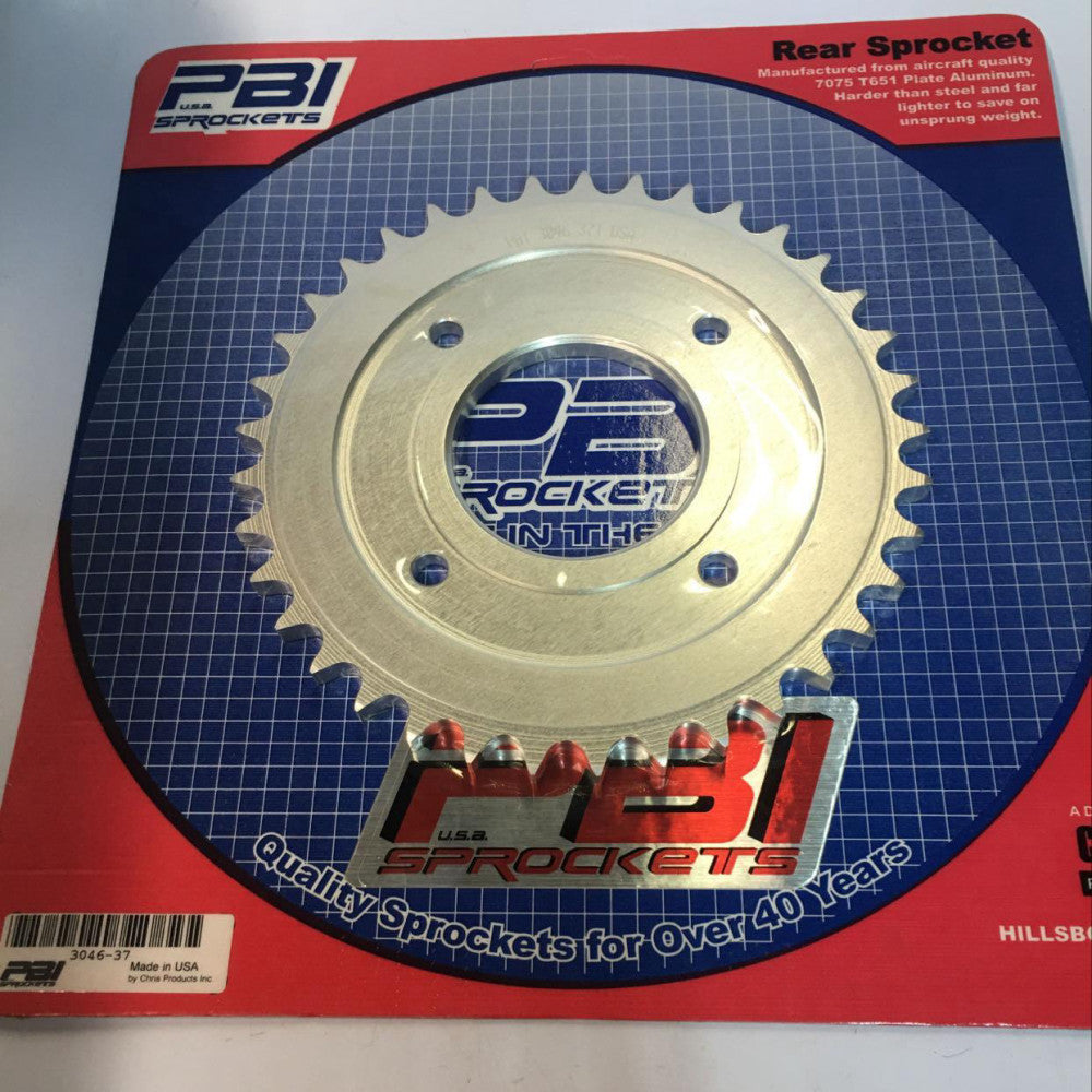PBI 3046-37 Plate Aluminum Rear 37T Sprocket Honda