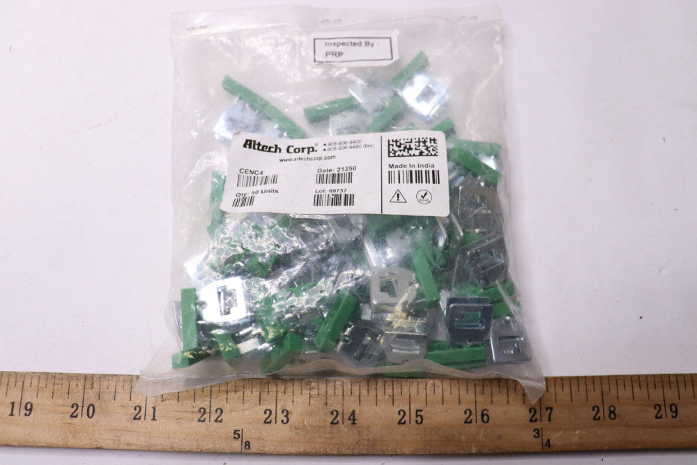 (50-Pk) Altech Corp. Terminal Block Distribution Grounding System 7.5mm CENC4