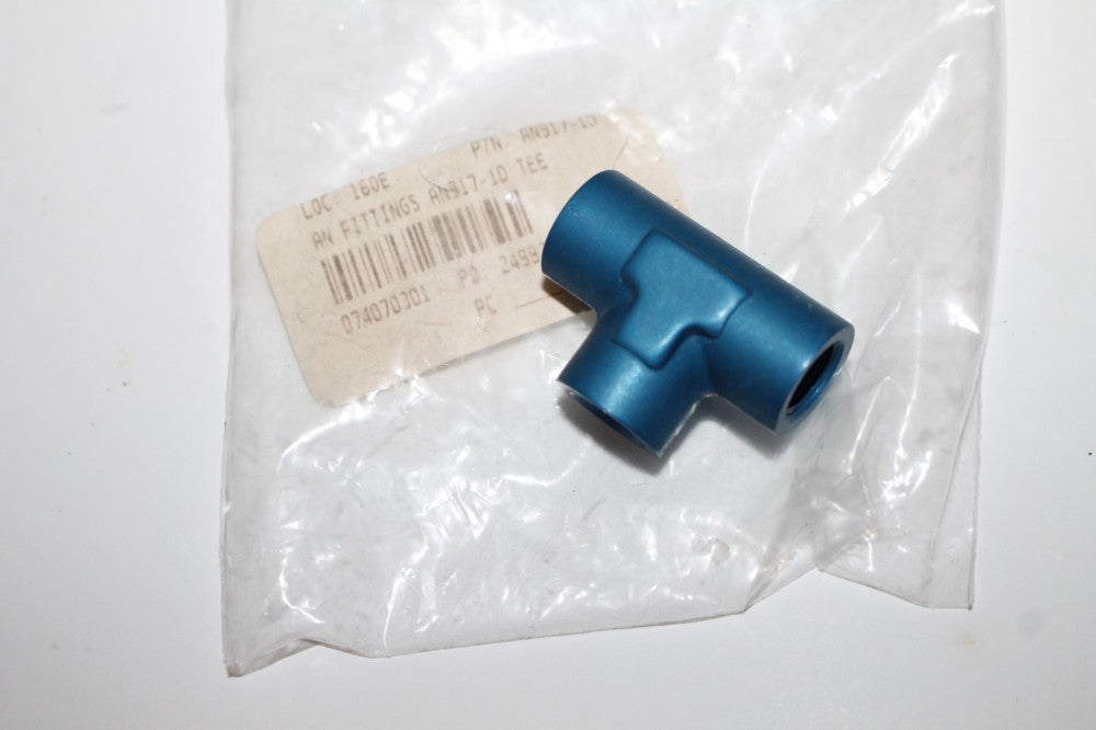 AN917-1D 1/8 Pipe Thread AN917 Internal Threaded Pipe Tee NOS NEW!