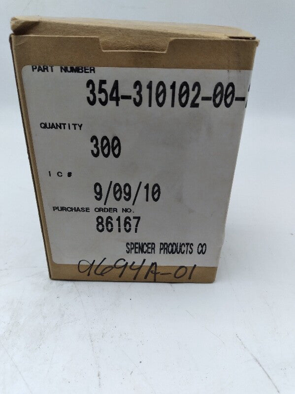 NEW Spencer Products 354-310102-00-2099 Clip (Box of 300)