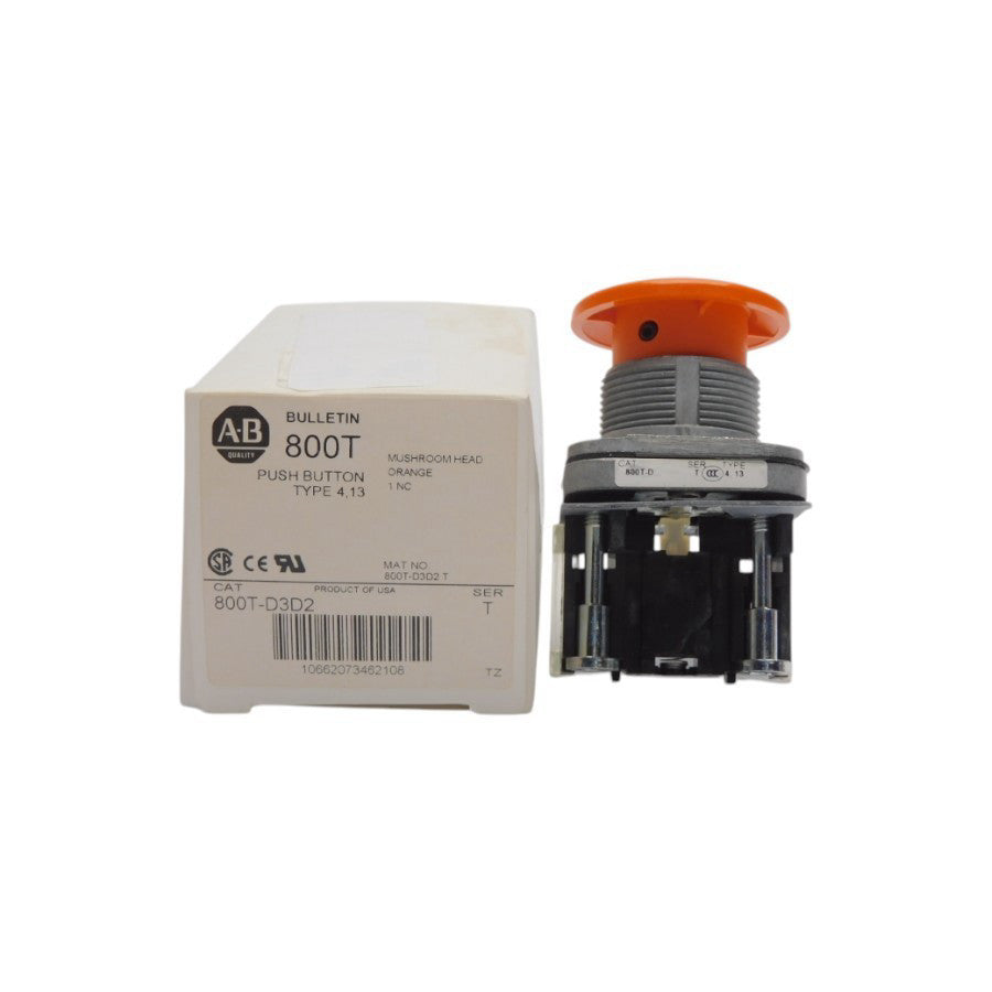 ALLEN BRADLEY 800T-D3D2 SER. T (WH) NSMP