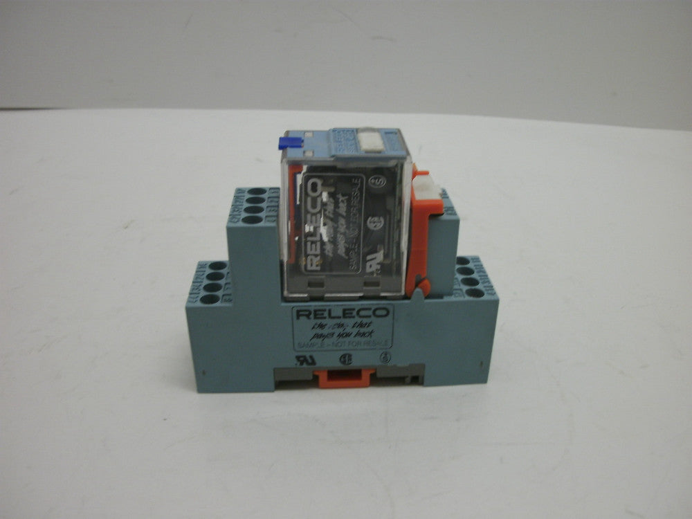 RELCO S9-M W/C9-A41 FX/DC24V RELAY SOCKET BASE W/RELCO RELAY 6A250V 10A 400V