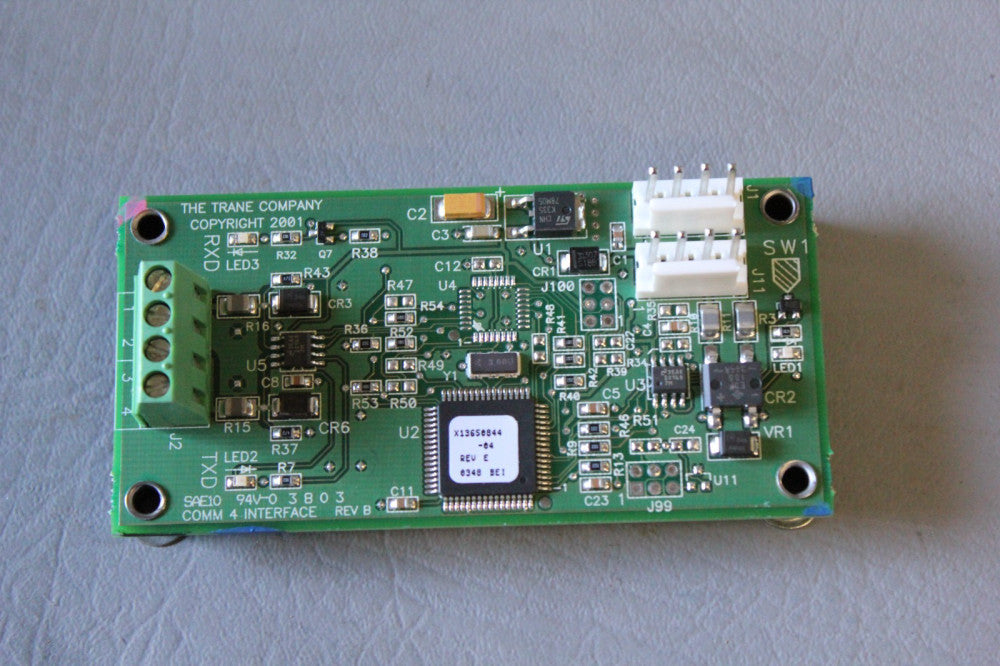 THE TRANE COMPANY PCB BOARD 94V-0 COMM 4 INTERFACE REV B