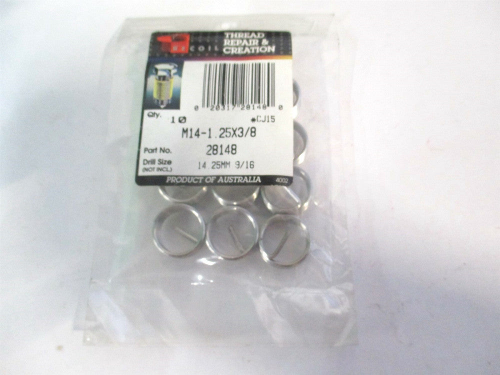 Recoil (28148) M14x1.25 SS Tanged Free Running Helical Insert - Pack of 10