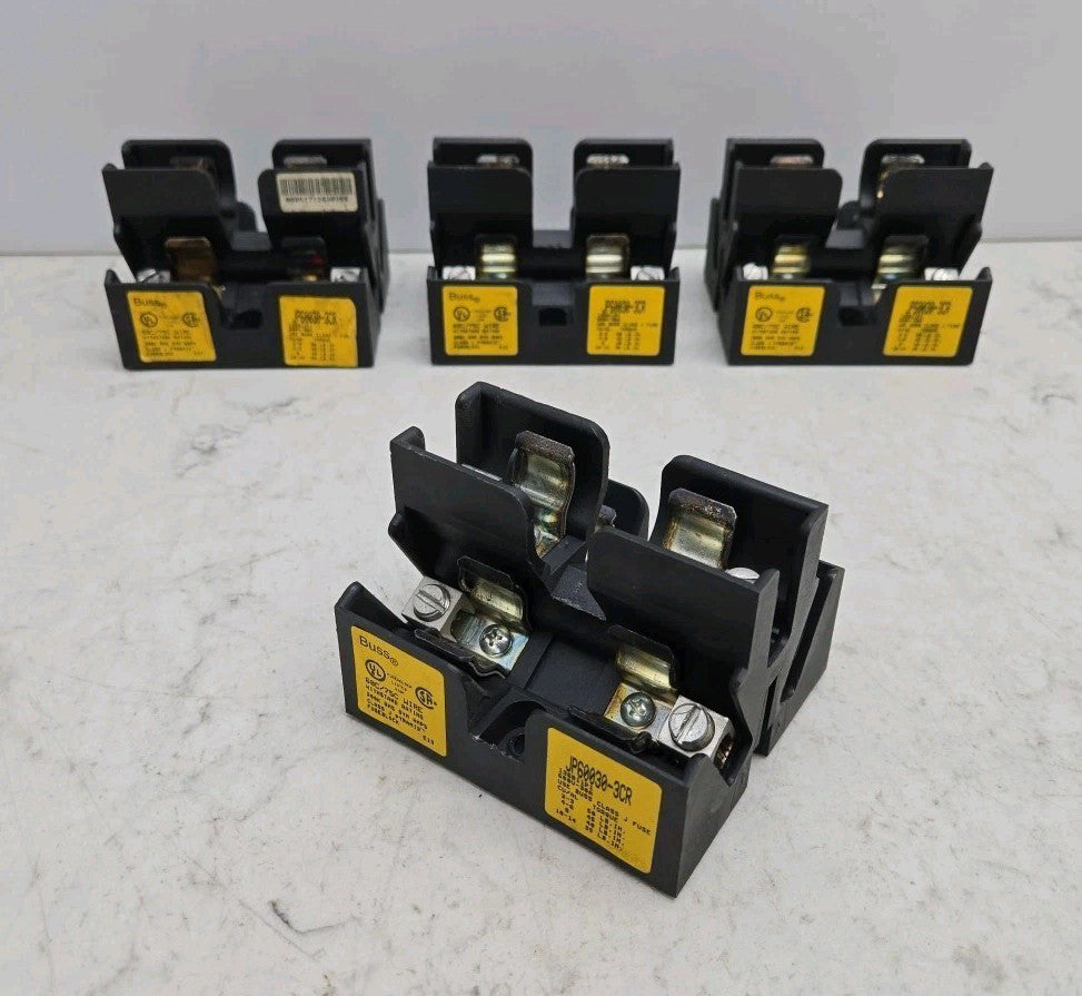 4 Pack Cooper Bussmann JP60030-3CR 3 Pole Fuse Holder 600 V 30 Amp JP600303CR