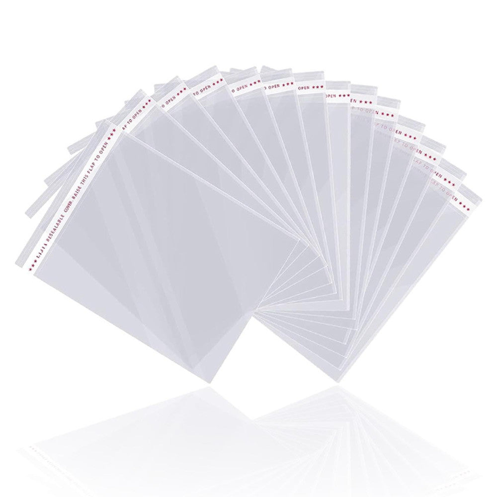 200 Pcs 5-1/2'' x 7-1/2'' Self Sealing Cellophane Bags,Clear Cellophane Cello...