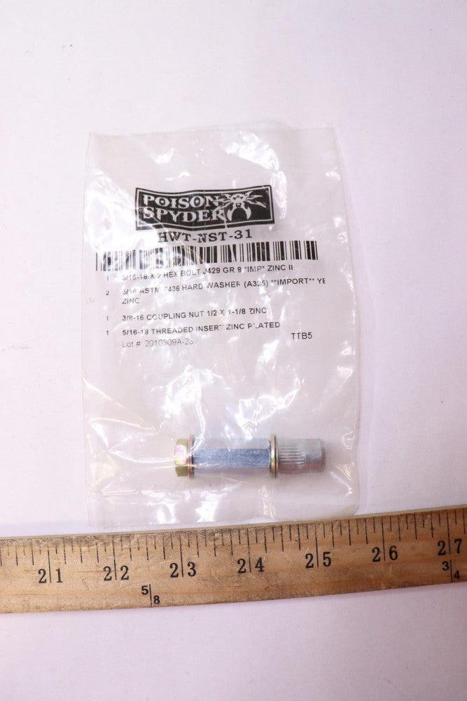 Poison Spyder Threaded Insert Hex Bolt 20-1/4" HWT-NT-31