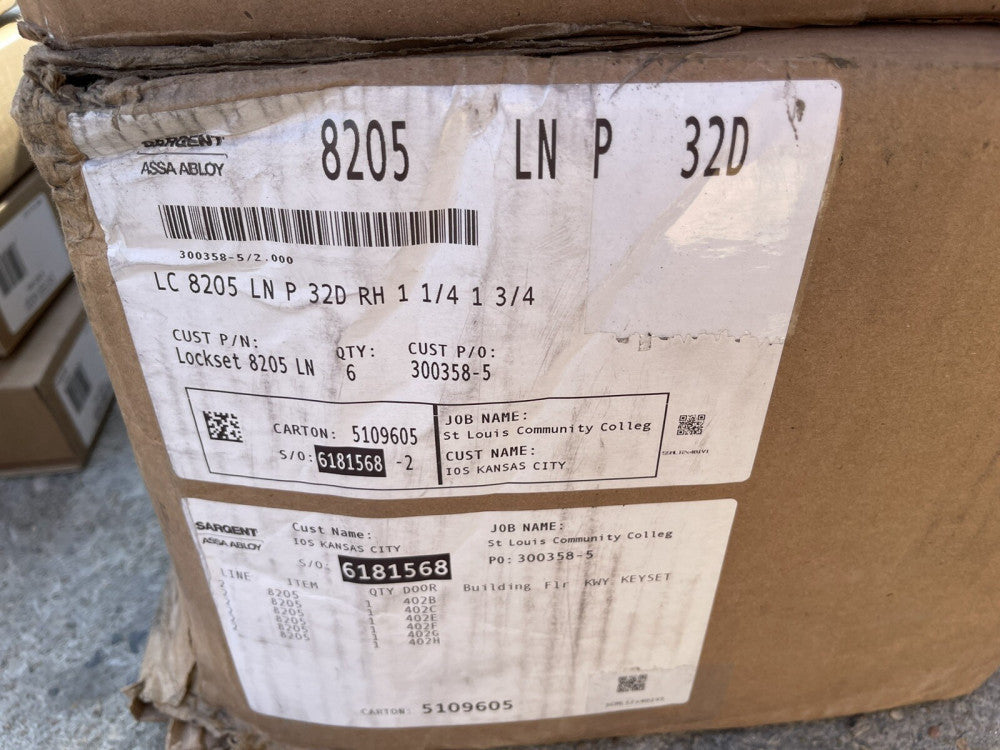 (1) GENUINE Sargent LC 8205 LN P 32D RH 1 1/4 1 3/4 Manufacturing Mortise Lock