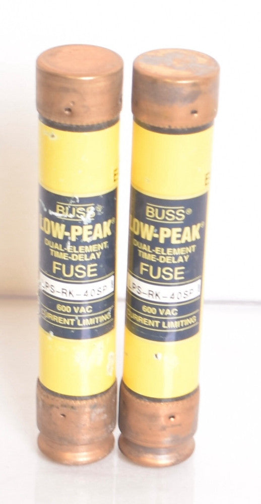 2 COUNT LPS-RK-40SP BUSS LOW PEAK FUSE