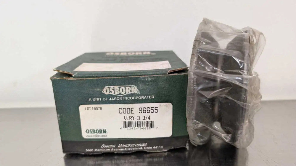 Osborn VLRY-3-3/4 V-Groove Yoke Follower 3-3/4" Roller Dia x 1.5625" Point Dia