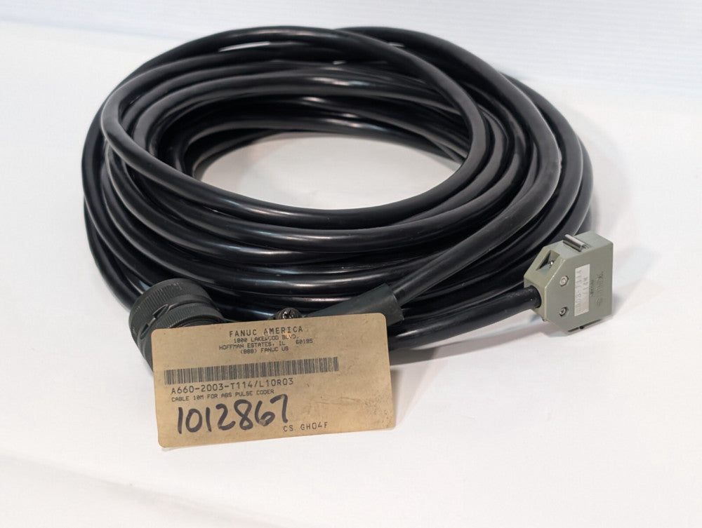 Fanuc A660-2003-T114/L10R03 10M Pendant Cable for ABS Pulse Coder, T114 #L10R03