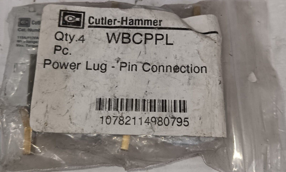 PACK OF 4) NEW CUTLER HAMMER WBCPPL POWER LUG PIN CONNECTION