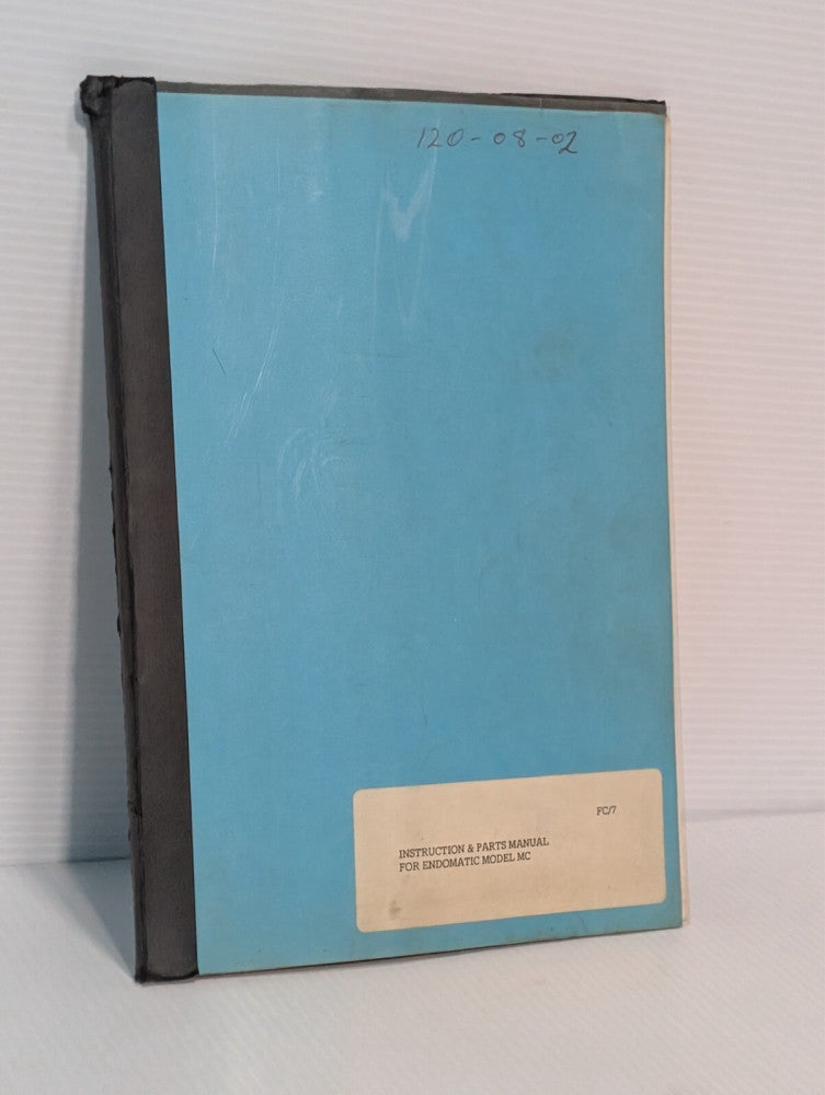 Endomatic Model MC Instruction & Parts Manual CNC (NOT Guilin Woodpecker brand)
