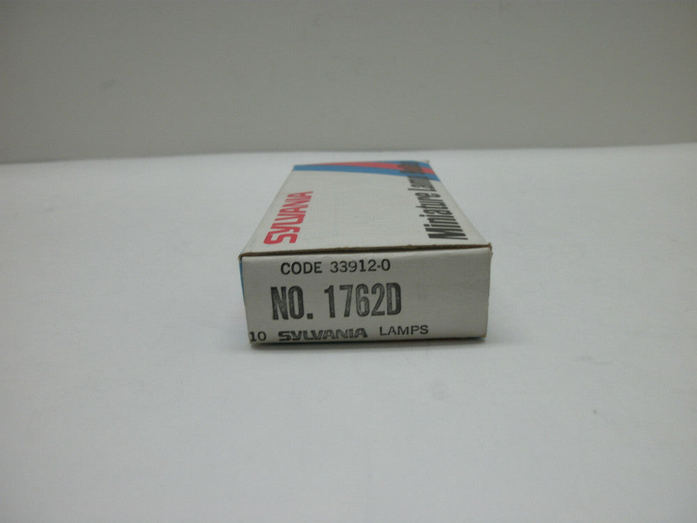 SYLVANIA 1762D MINIATURE LAMP BULBS 1.12W 28V 0.04A T1.75 (LOT OF 10) NIB