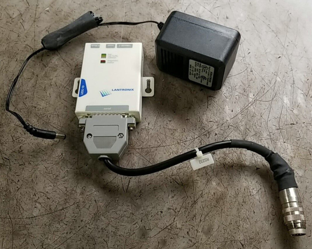 LANTRONIX UDS-10 SINGLE PORT DEVICE SERVER RJ45 ETHERNET W/ POWER SUPPLY