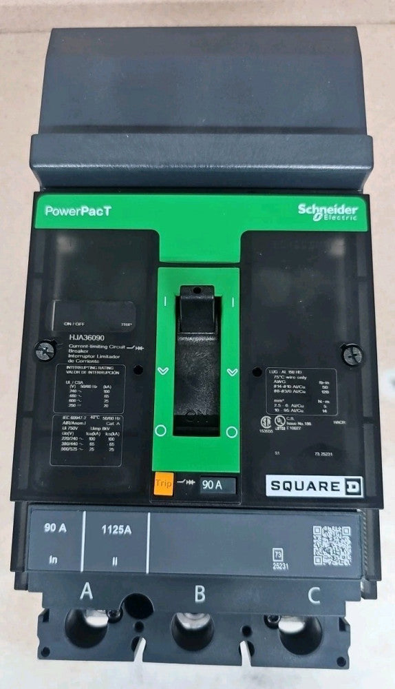 NNB Square D HJA36090 3 Pole 90A PowerPact Circuit Breaker