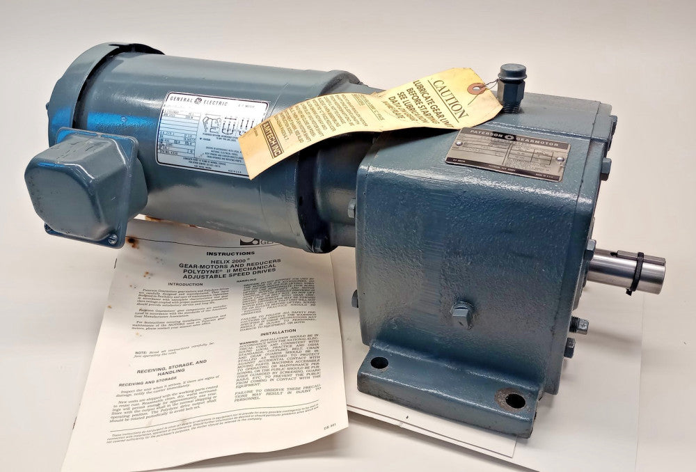 Paterson NC429CE1UA00A05 Gear Motor 5K47UG8056A 3ph 2hp 1725/525rpm Ratio 3.33:1