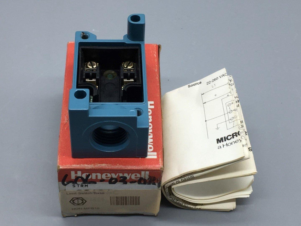 HONEYWELL/MICROSWITCH MPB10 PLUG-IN BASE RECEPTACLE, SER. MP2