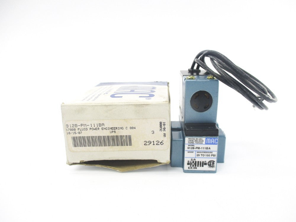 MAC 912B-PM-111BA 110/120V 25-150PSI NSMP