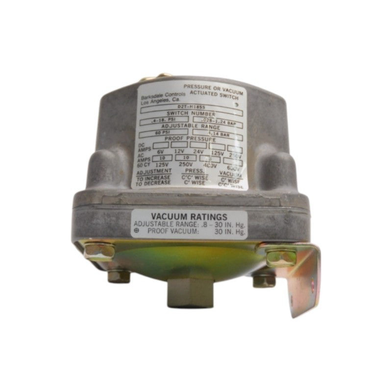 BARKSDALE CONTROLS D2T-H18SS 480V 10A .4-18PSI NSNP