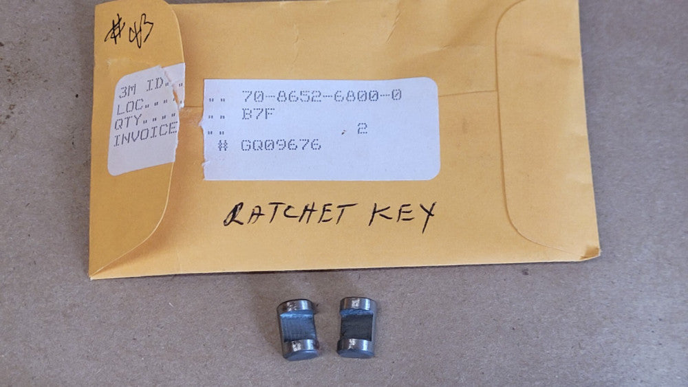 Lot Of 2 3M 70-8652-6800-0 Tape Machine Ratchet Keys