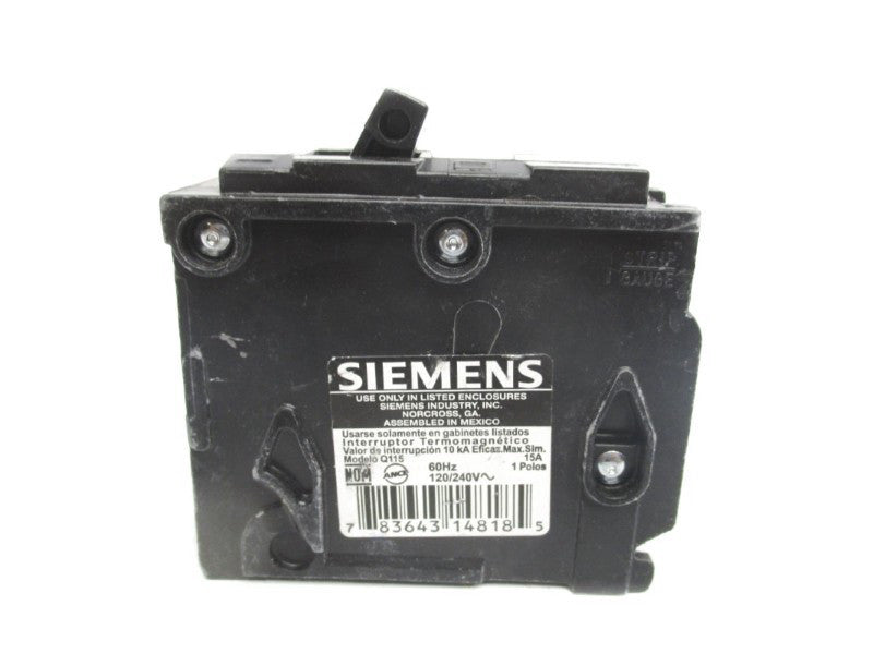 SIEMENS Q115 120/240V 15A NSNP