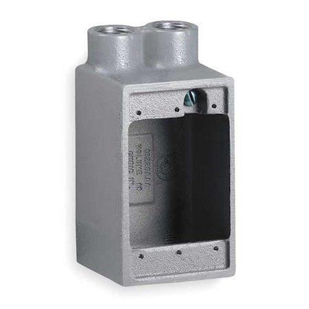 Hubbell Killark Fds-2M Weatherproof Electrical Box, 28 Cu In, Fds Box Type, 1