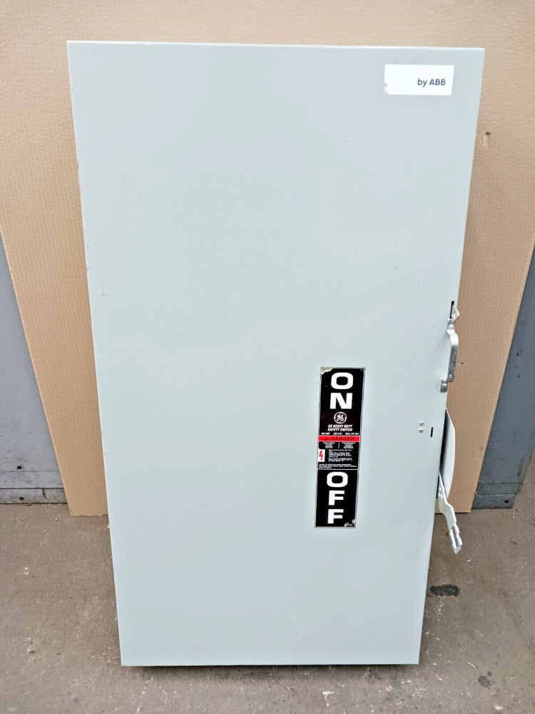 GE 400 AMP NON-FUSIBLE SAFETY SWITCH DISCONNECT 600 VAC / 250 VDC 3 POLE THN3365