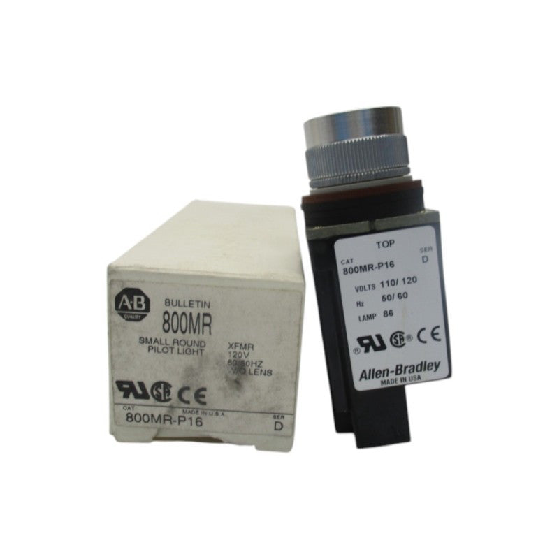 ALLEN BRADLEY 800MR-P16 SER.D 110/120V (WH) NSMP